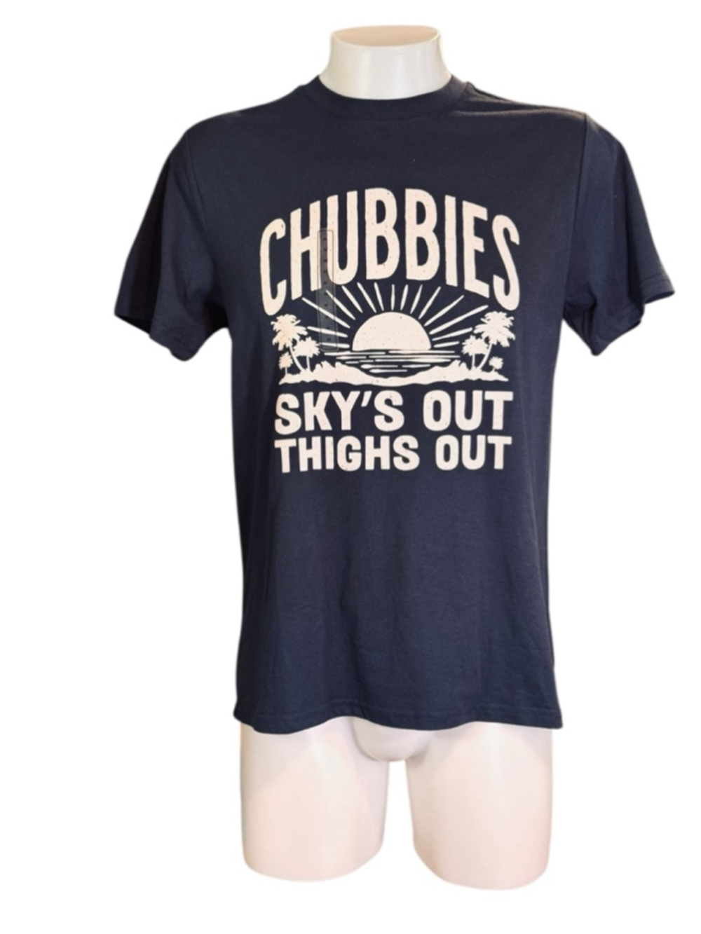 Men's Chubbies Navy Graphic Short Sleeve Tee M